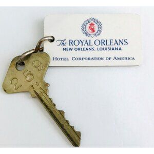 Vintage The Royal Orleans New Orleans LA Hotel Key & Fob #259 Louisiana NOLA USA